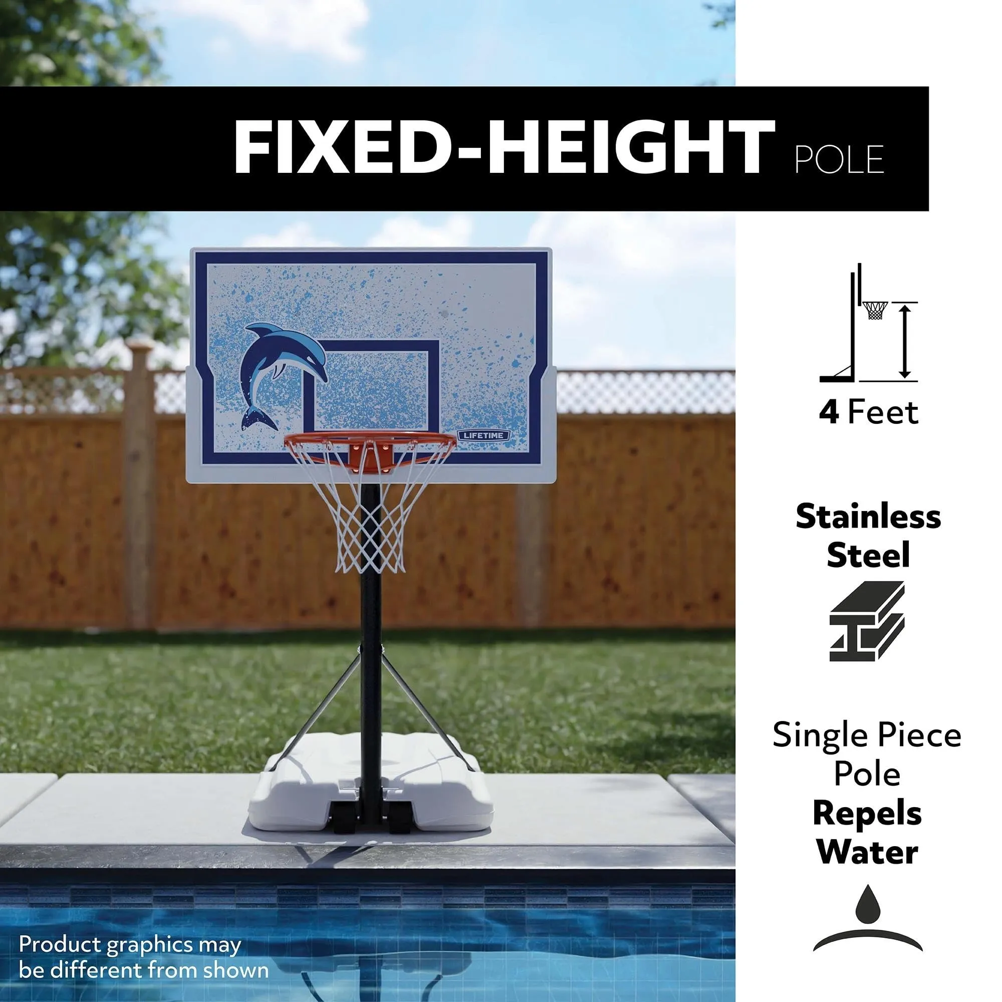 Basketball 44-inch Impact Poolside Portable 44" Multi