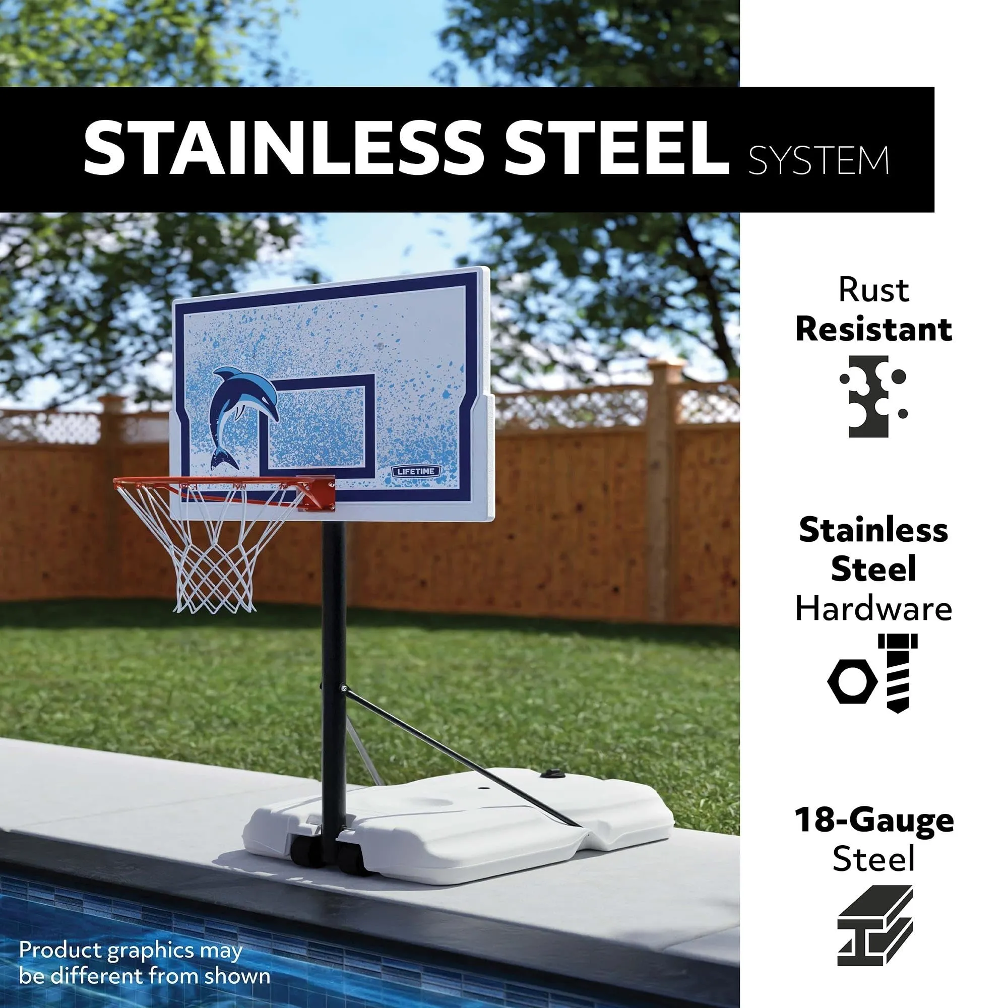 Basketball 44-inch Impact Poolside Portable 44" Multi