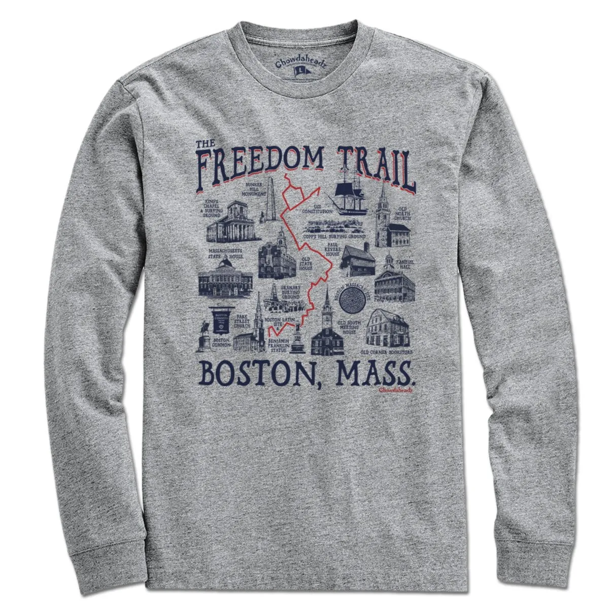 Boston Freedom Trail Sites T-Shirt