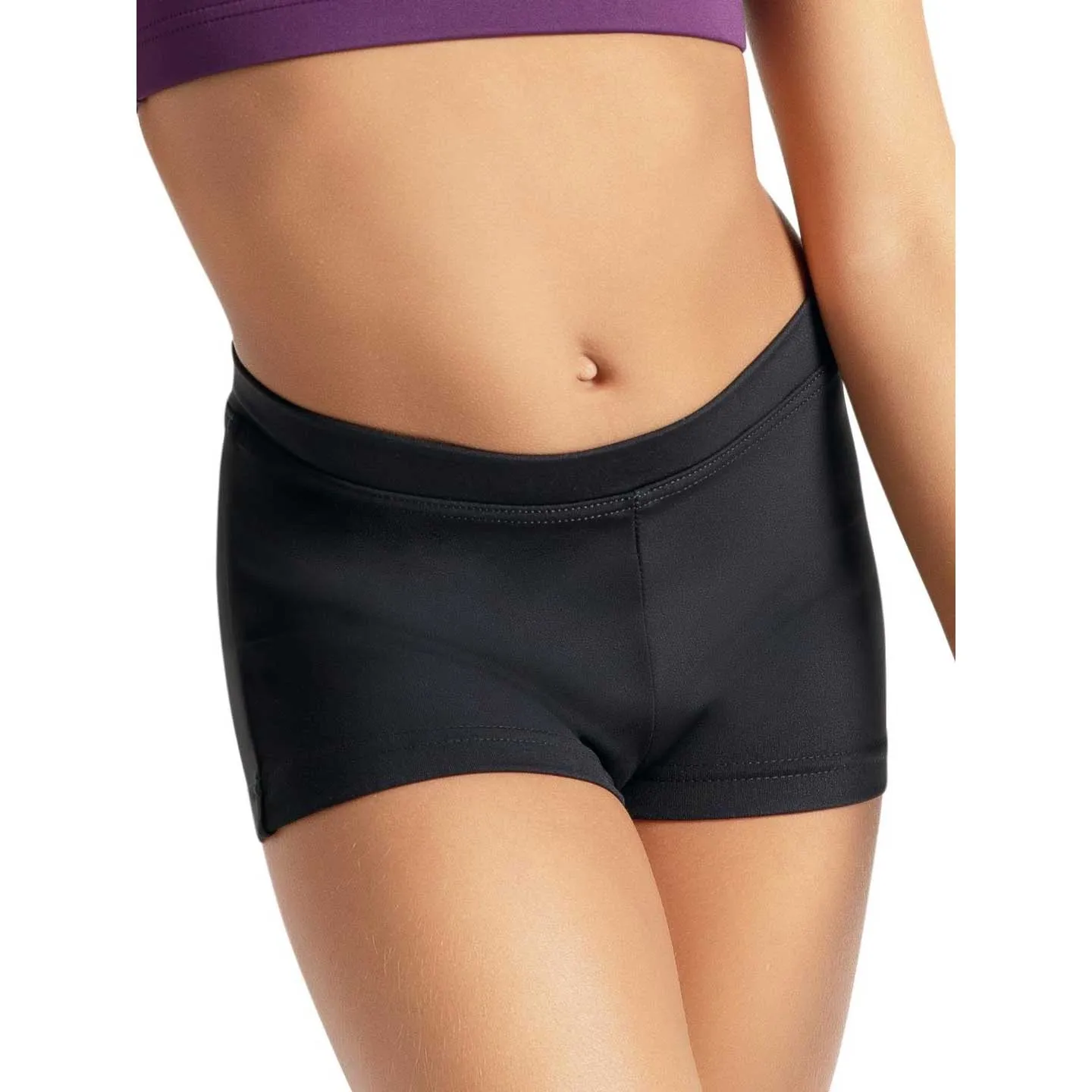 Capezio TB113C Boycut Lowrise Nylon Spandex Shorts - Child