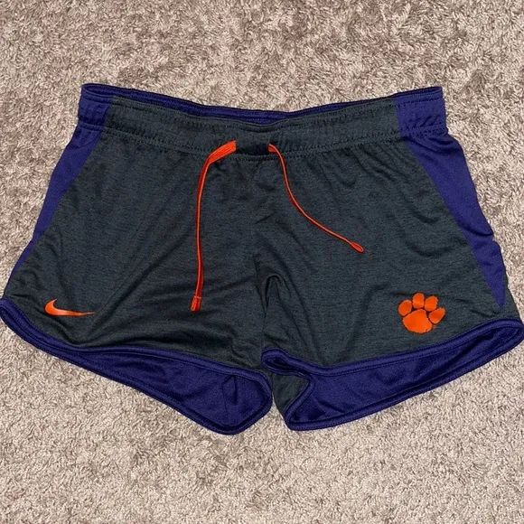 💜Clemson nike athletic shorts reversible