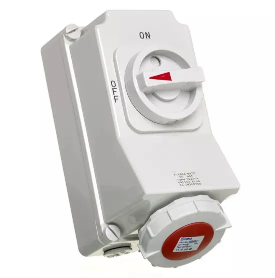 Europa SISW164N IP67 Weatherproof Switched Interlocked Socket 415V 3P E 16A 6H