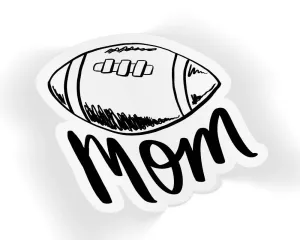 Football Mom Sticker