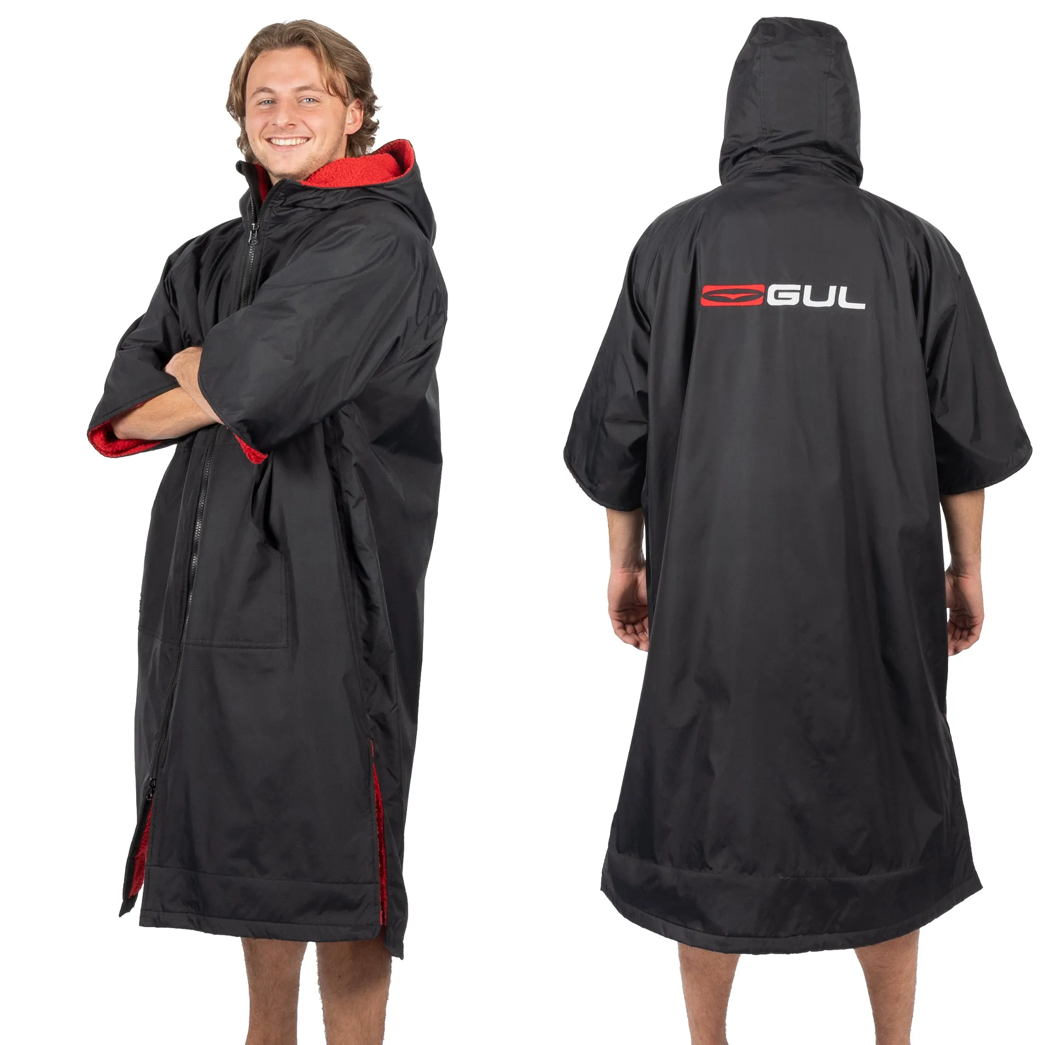 Gul EVORobe Hooded Changing Robe Black/Red