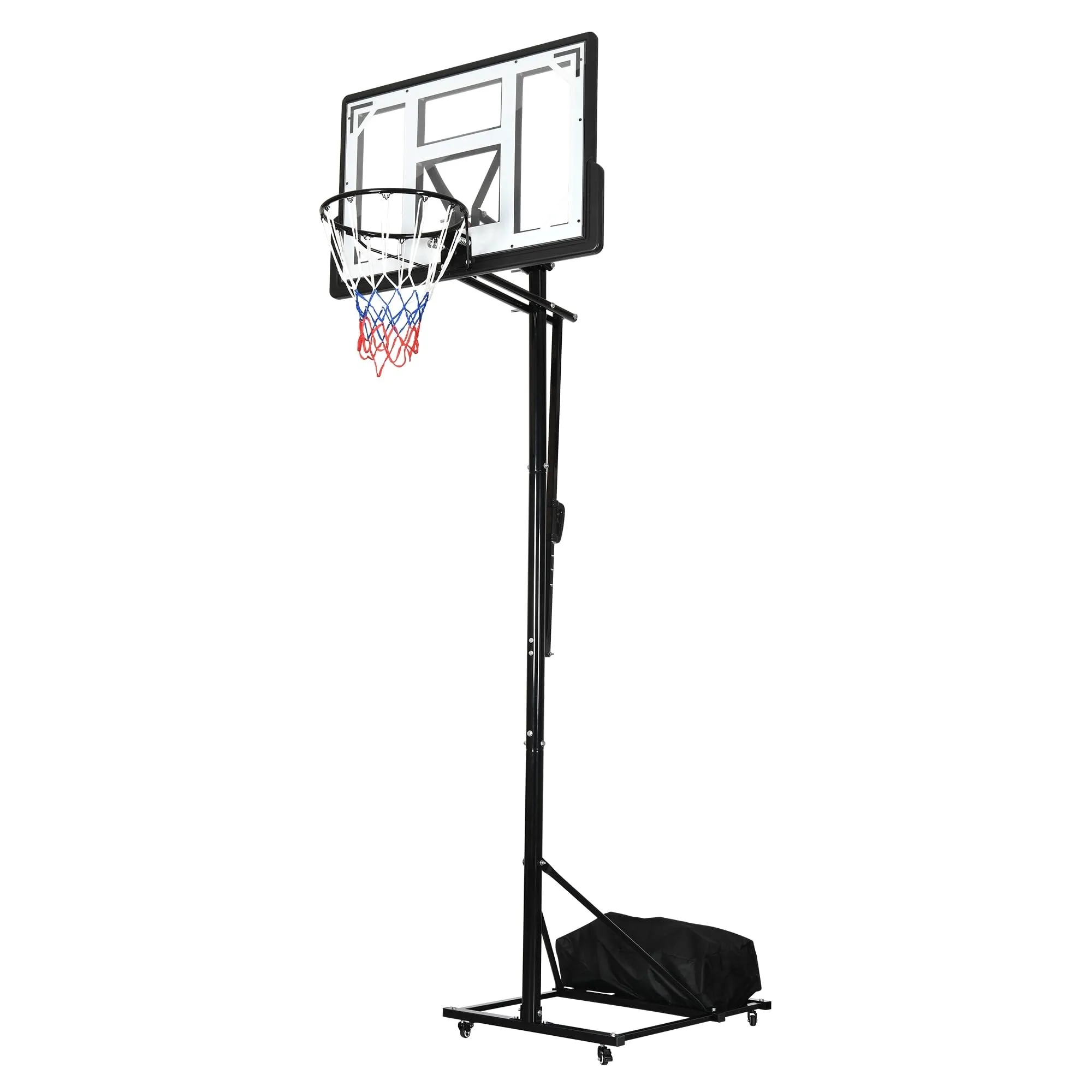 Indooroutdoor Basketball Stand Portable 8-10 Ft Height Adjustable Hoop