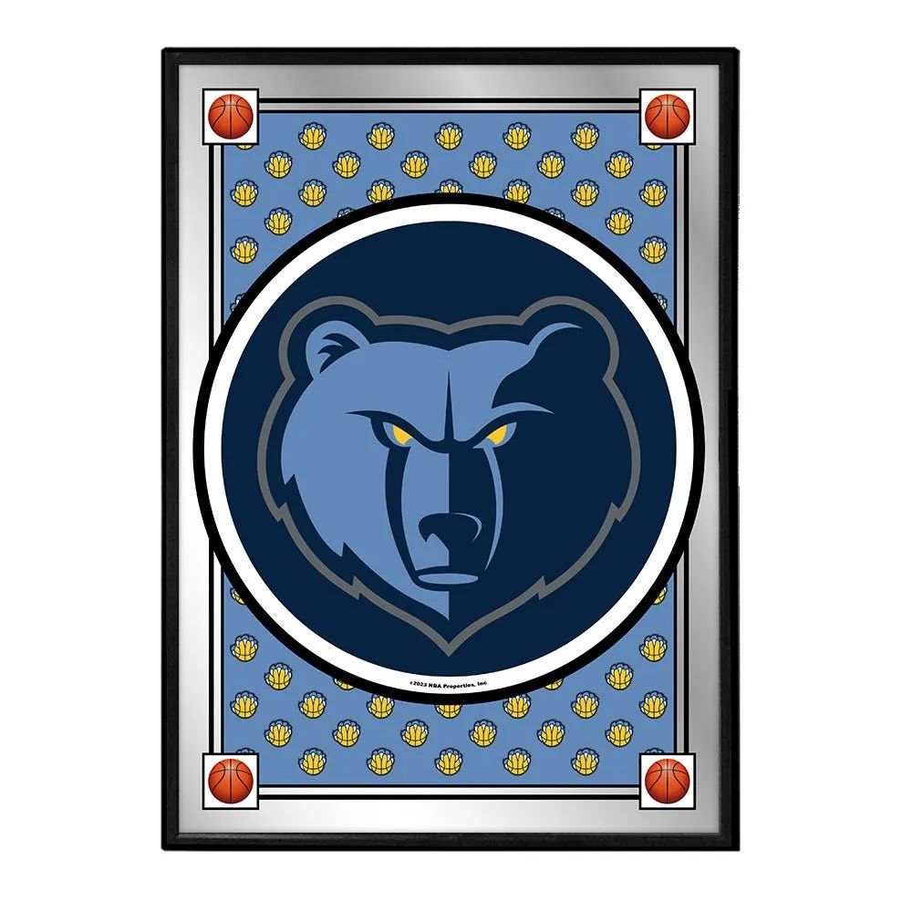 Memphis Grizzlies: Team Spirit - Framed Mirrored Wall Sign