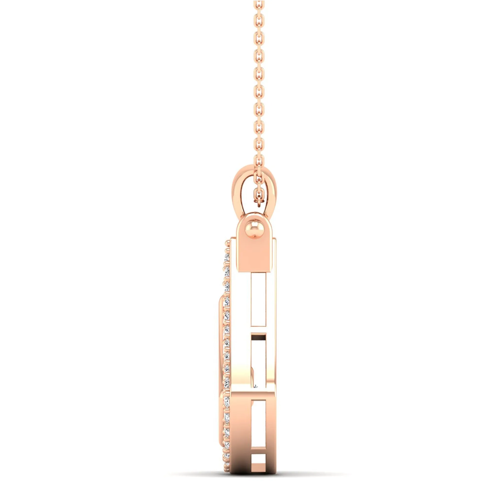 Nested Kite Dancing Diamond Pendant