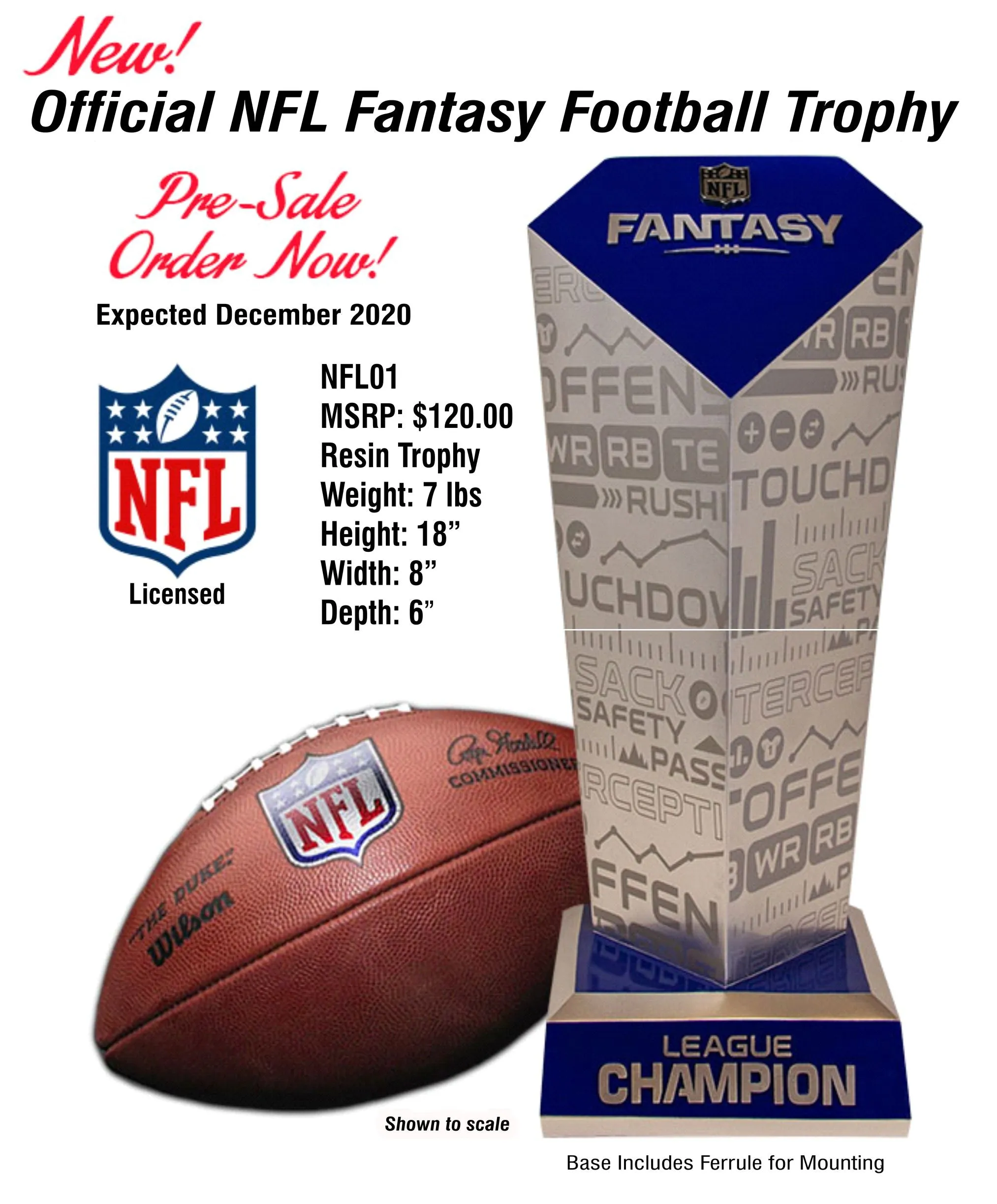 NFL Fantasy Football Trophy