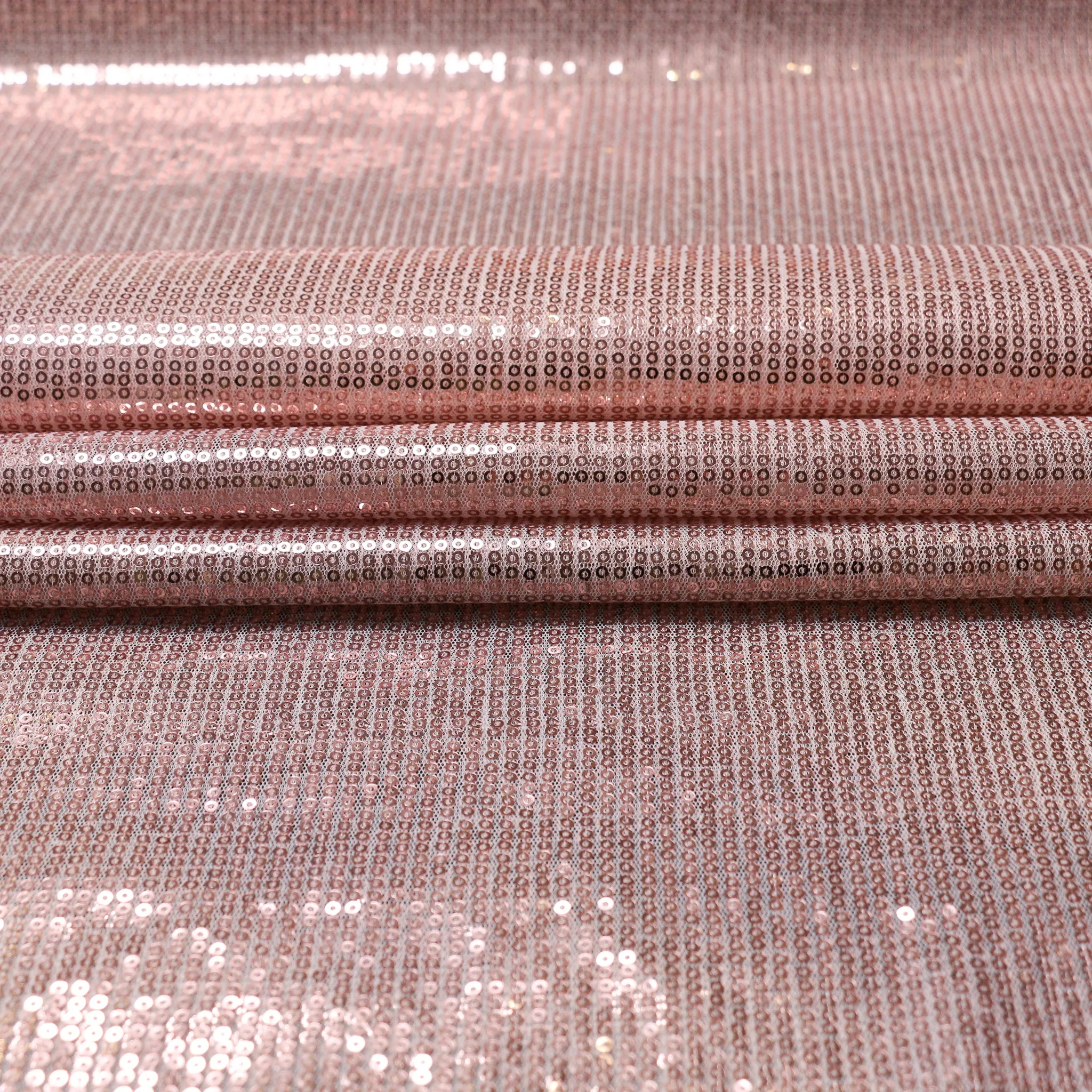 Sequin Fabric - Rose Gold