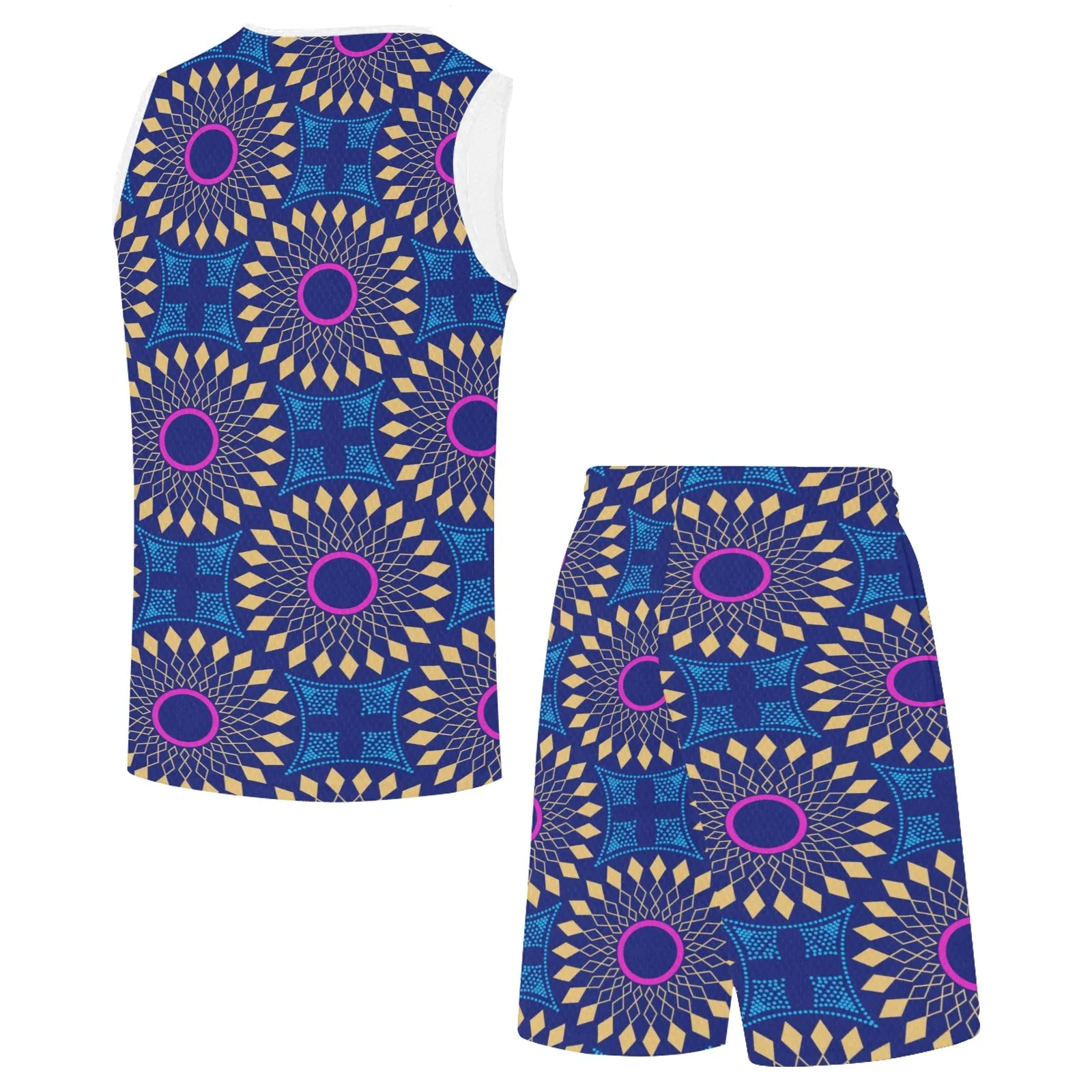 Tosin African Print Basketball Uniform with Pocket