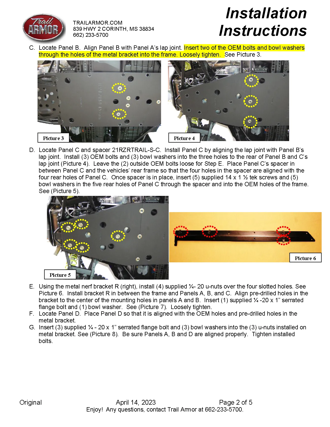 Trail Armor Polaris RZR Trail, Trail S 900 and Trail S 1000 Full Skids with Slider Nerfs or Trimmed for Polaris Kick Out Steel Rock Sliders 2021 - 2025