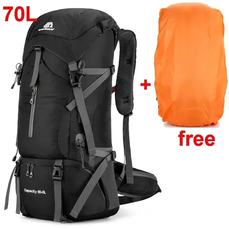 Waterproof Nylon Camping Travel Backpack: Ideal Gear for Outdoor Hiking and Mountaineering