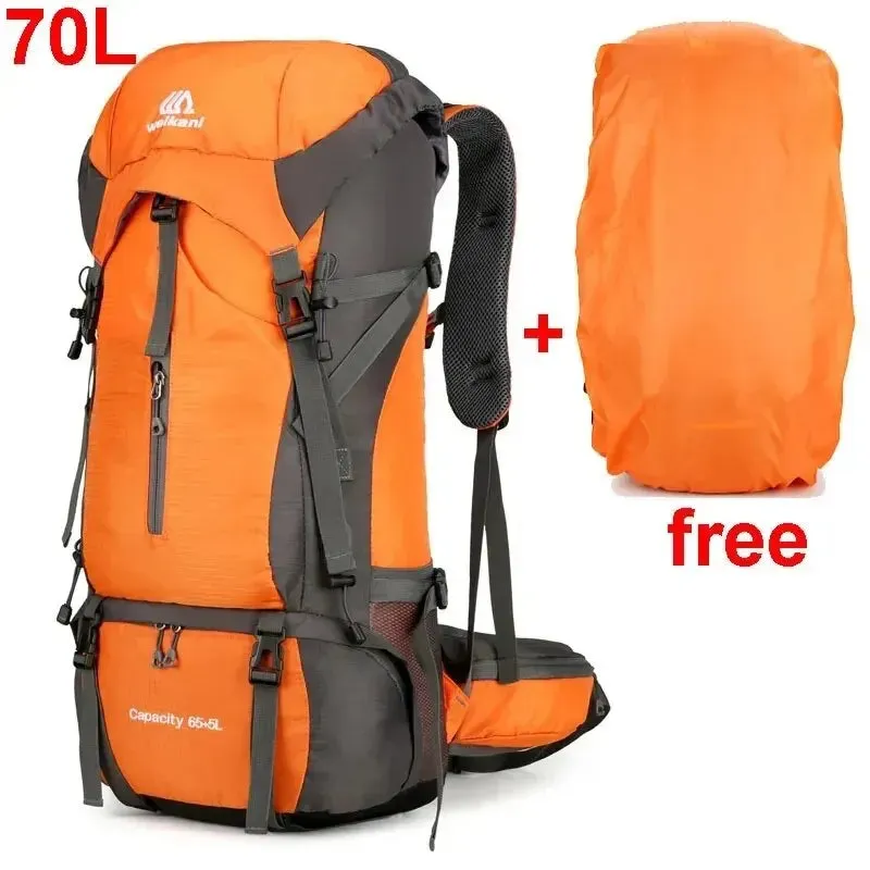 Waterproof Nylon Camping Travel Backpack: Ideal Gear for Outdoor Hiking and Mountaineering